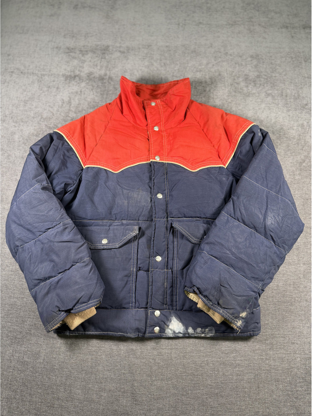 Vintage Adventure Gear 1970s Western Yoke Down Puffer Jacket